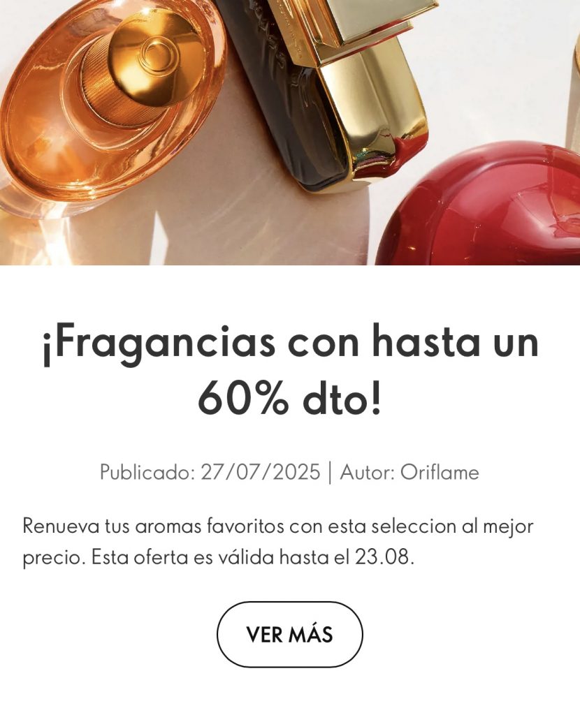 catálogo oriflame